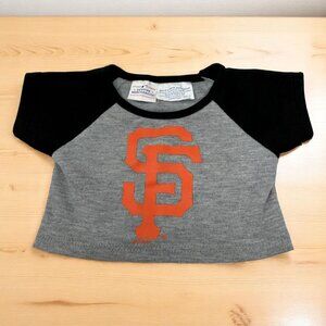 San Francisco Giants Build-A-Bear Gray & Black Raglan Shirt